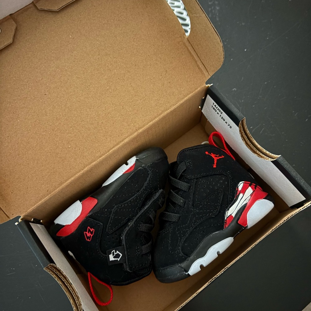 Jordan Black and Red Sneakers
